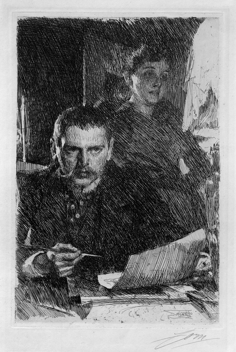 Lot 5383, Auction 127, Zorn, Anders, Zorn mit seiner Frau