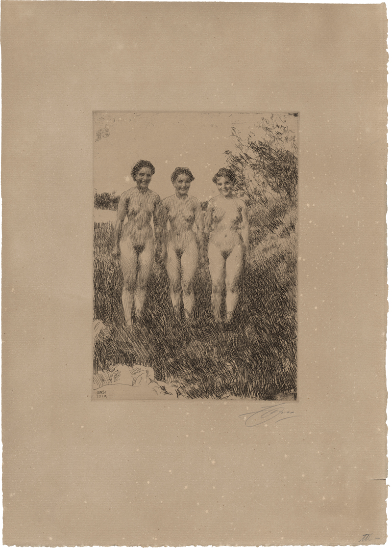 Lot 5385, Auction 127, Zorn, Anders, Drei Schwestern