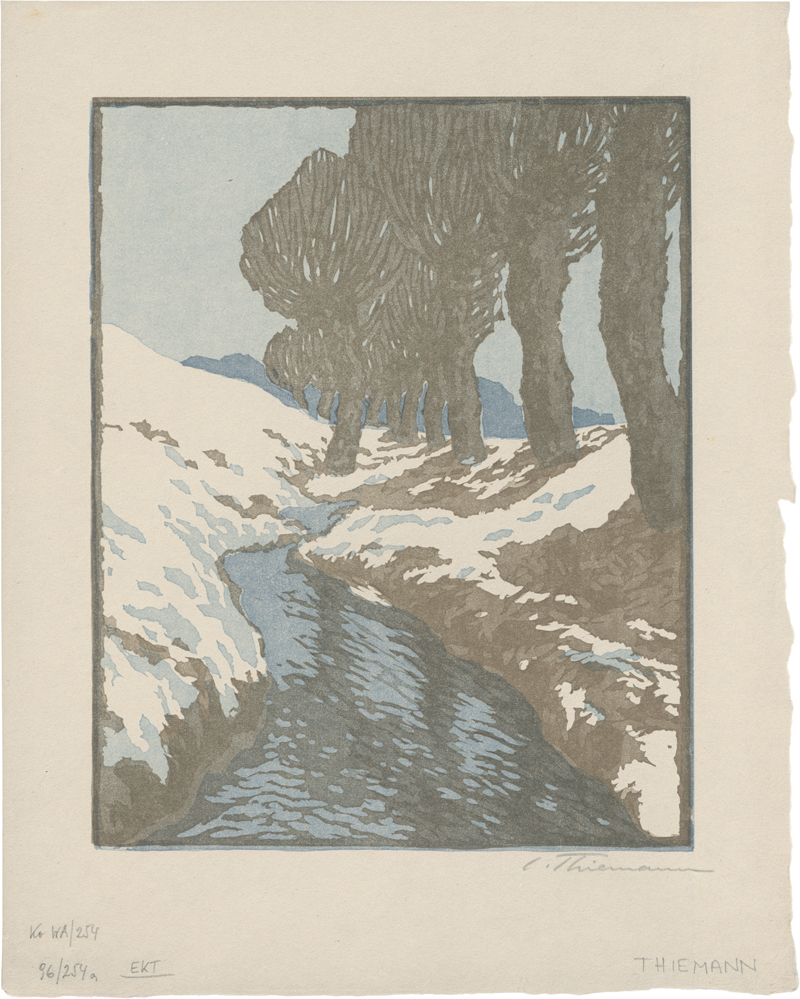 Lot 5423, Auction  127, Thiemann, Carl, Bach im Winter