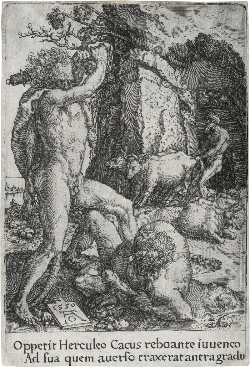 Lot 5430, Auction  127, Aldegrever, Heinrich, Vier Taten des Herkules