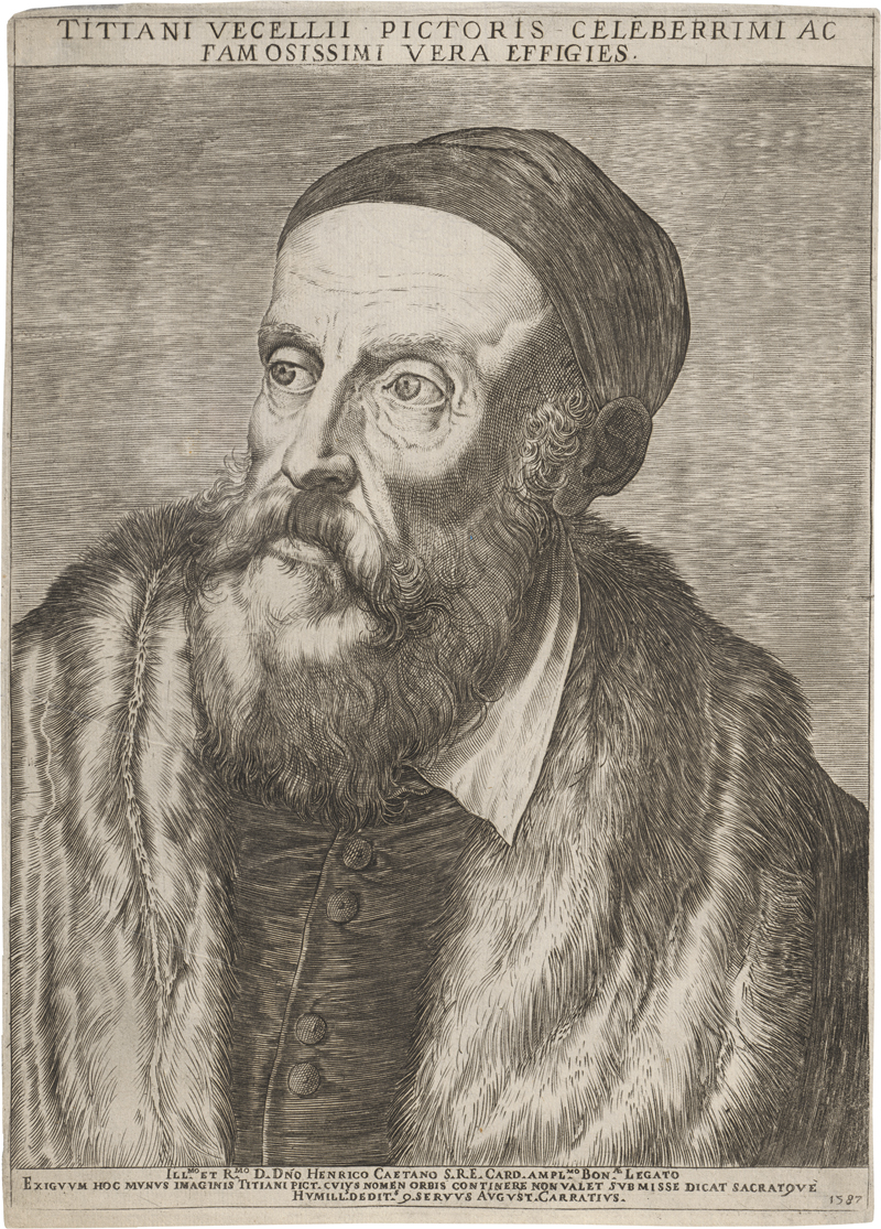 Lot 5463, Auction  127, Carracci, Agostino, Bildnis Tizians
