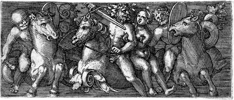 Lot 5468, Auction  127, Claesz., Allaert - zugeschrieben, Ornament mit reitenden Soldaten, die eine Frau entführen