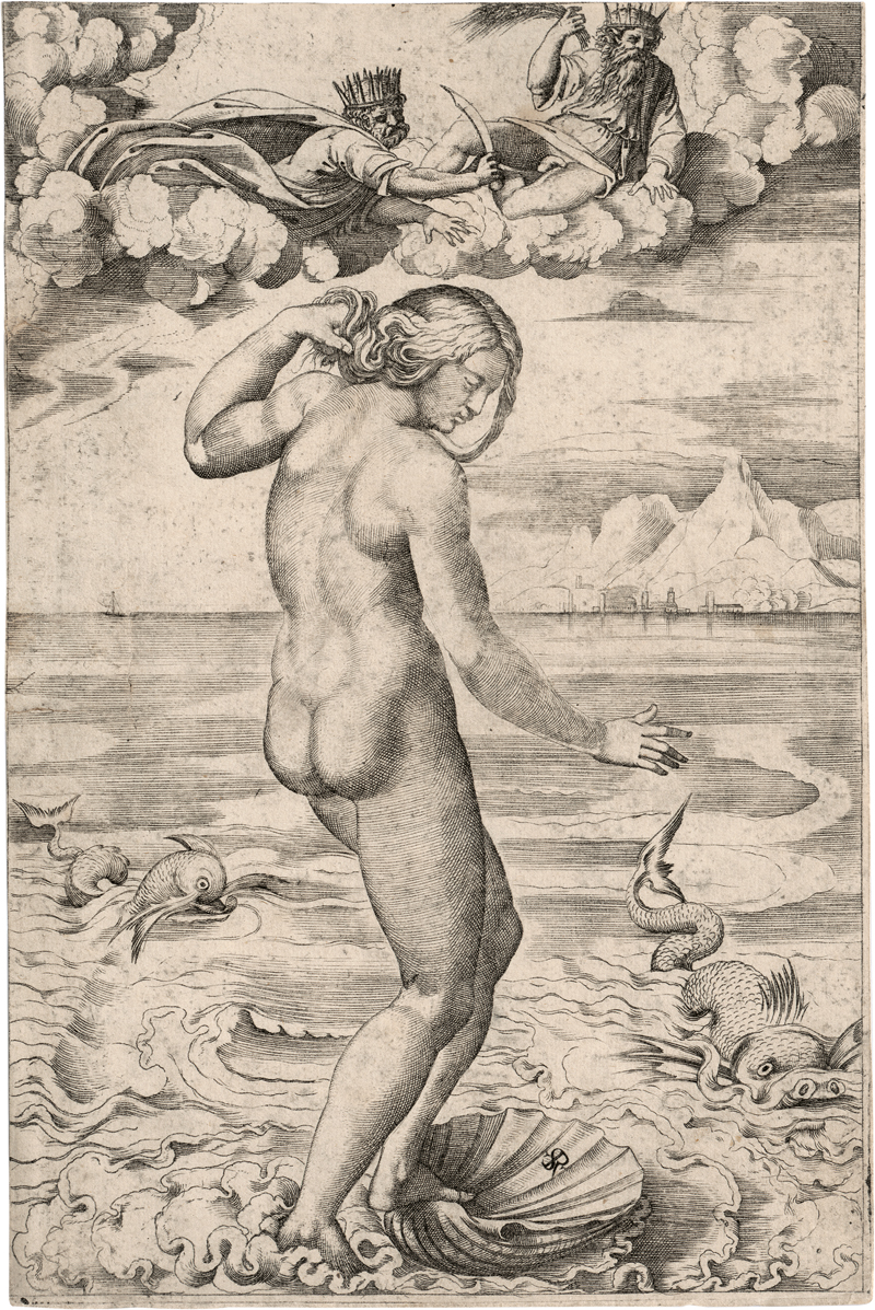Lot 5478, Auction  127, Dente, Marco, Die Geburt der Venus
