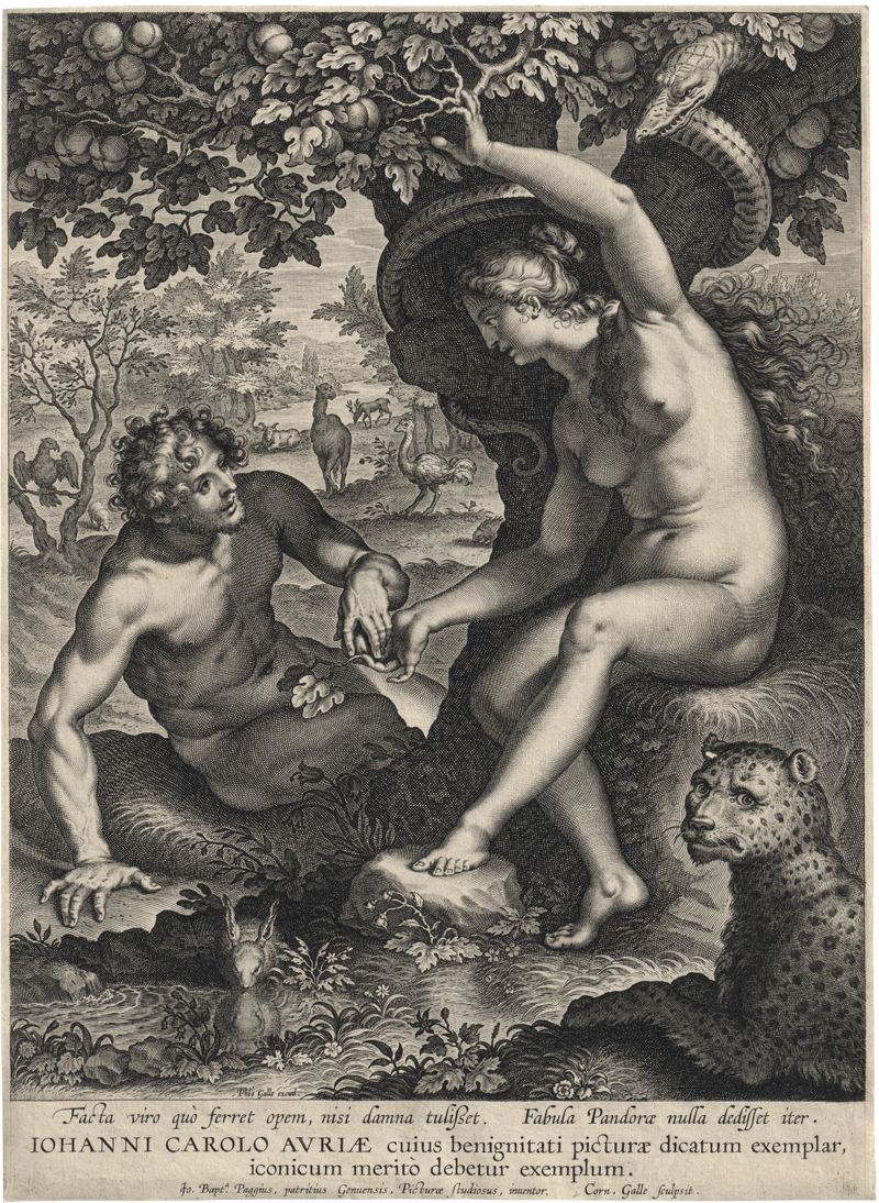 Lot 5512, Auction 127, Galle I, Cornelis, Adam und Eva.