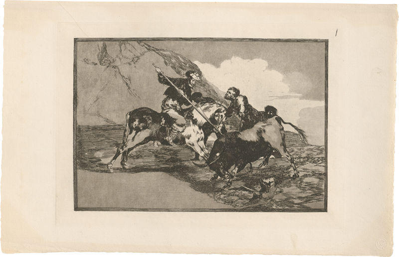 Lot 5525, Auction 127, Goya, Francisco de, Acht Blatt aus der "Tauromaquia"