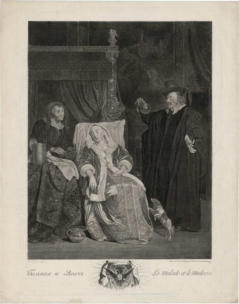Lot 5550, Auction  127, Henriquez, Benoît Louis, La Malade et le Médecin