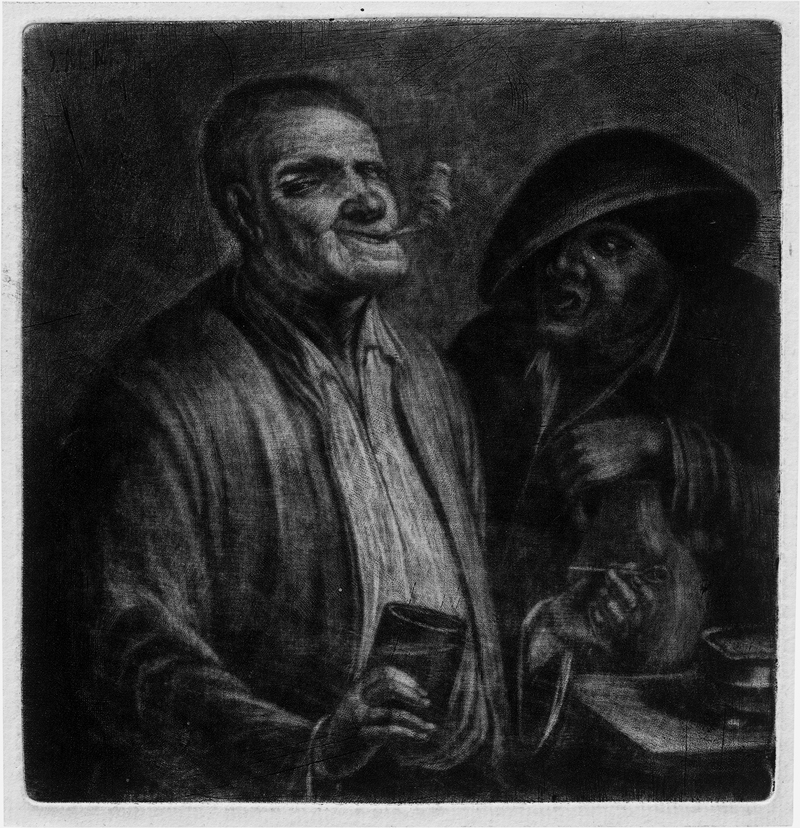 Lot 5553, Auction  127, Hoolaart, Jacob, Zwei rauchende und trinkende Männer