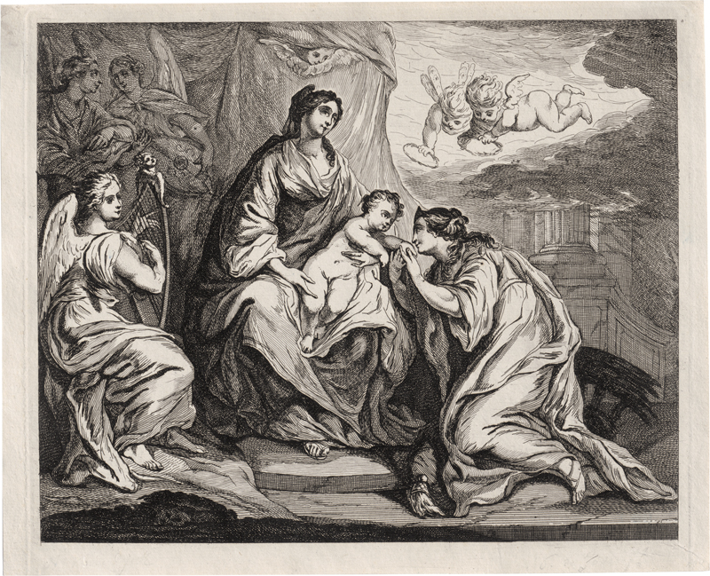 Lot 5559, Auction  127, Jode, Gerard de, Die Verlobung der hl. Katharina