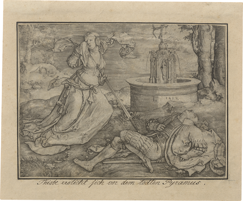 Lot 5574, Auction  127, Leyden, Lucas van, Pyramus und Thisbe