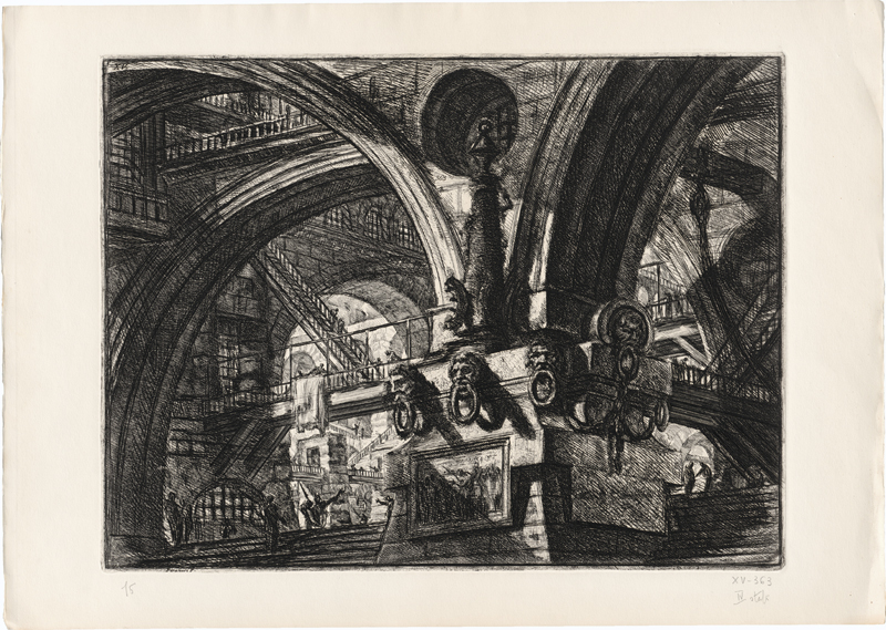Lot 5597, Auction  127, Piranesi, Giovanni Battista, Der Pfeiler mit der Lampe