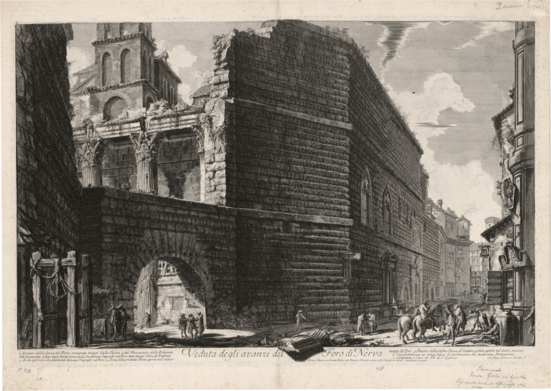 Lot 5600, Auction 127, Piranesi, Giovanni Battista, Veduta degli avanzi del Foro di Nerva