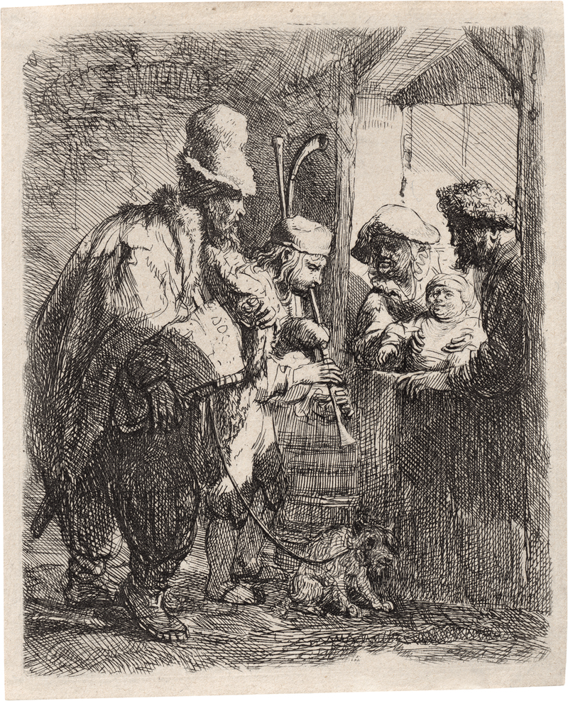 Lot 5615, Auction 127, Rembrandt Harmensz. van Rijn, Die wanderndem Musikanten