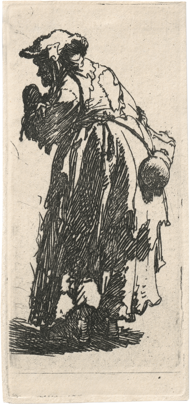 Lot 5619, Auction  127, Rembrandt Harmensz. van Rijn, Die Alte mit der Kürbisflasche