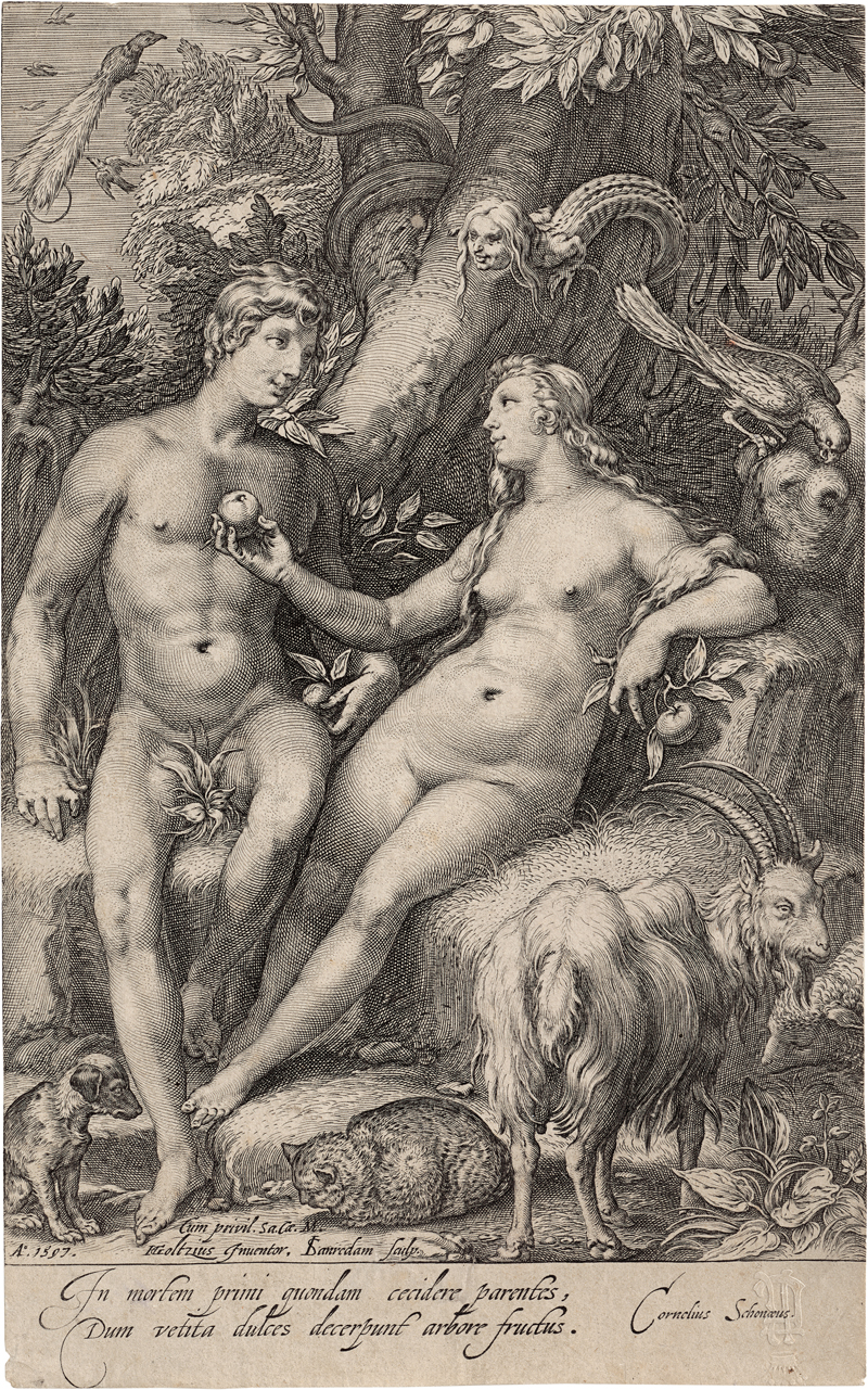 Lot 5640, Auction 127, Saenredam, Jan, Der Sündenfall (Adams Versuchung durch Eva)