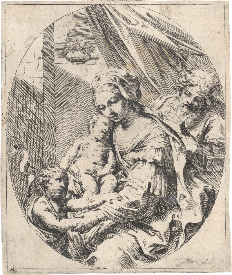 Lot 5650, Auction 127, Sirani, Elisabetta, Die Hl. Familie mit dem Johannesknaben