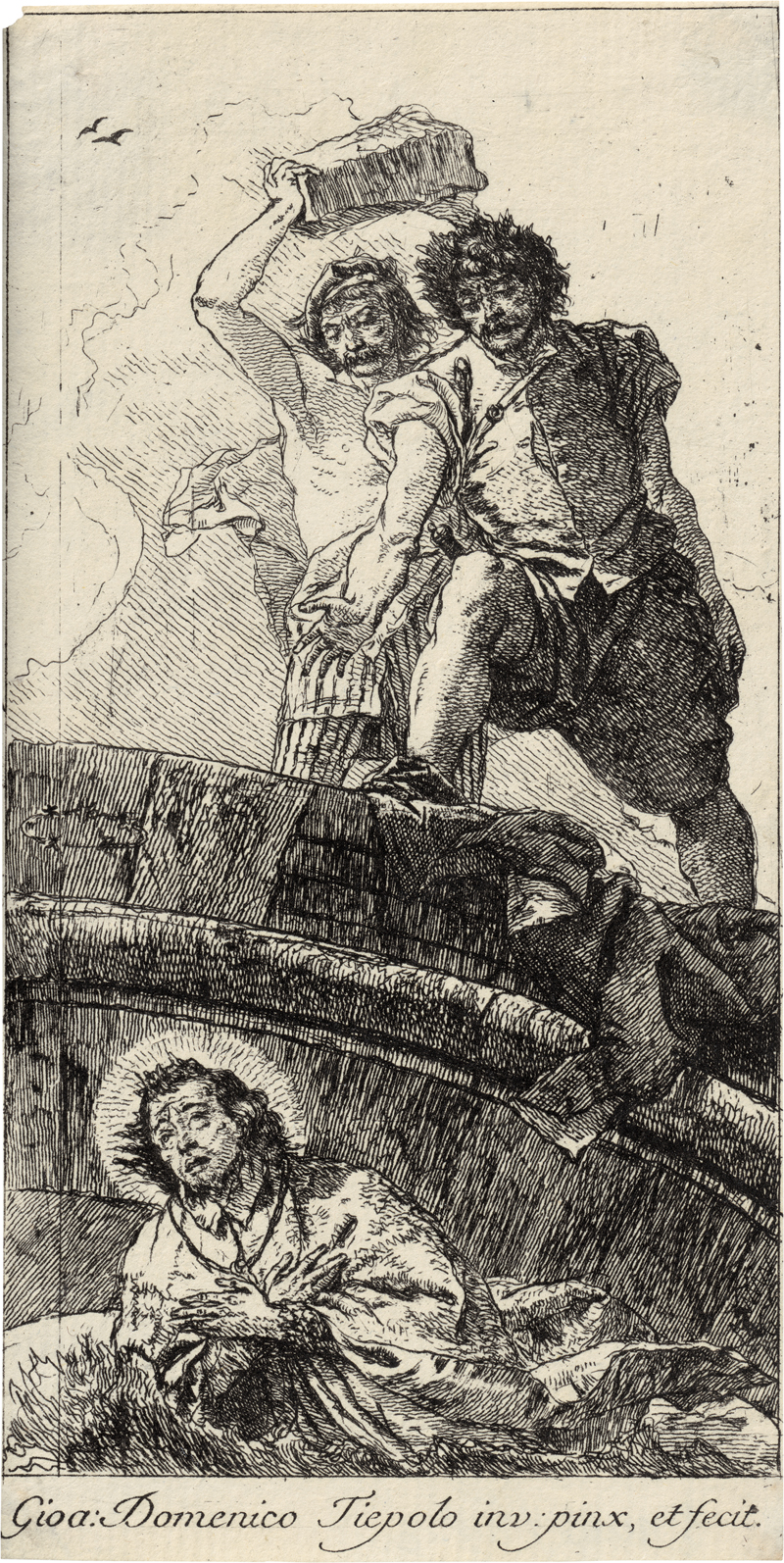 Lot 5657, Auction 127, Tiepolo, Giovanni Domenico, Das Martyrium des hl. Johann Nepomuk
