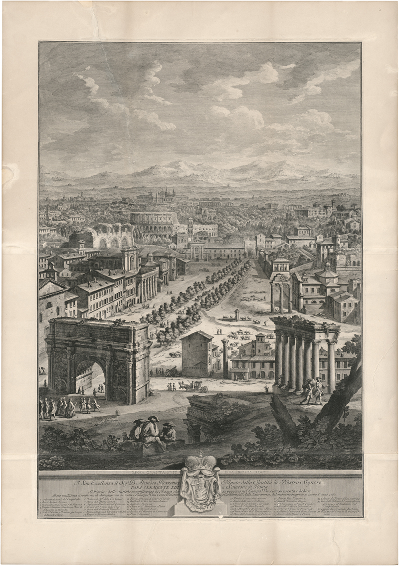 Lot 5663, Auction  127, Vasi, Giuseppe, Blick auf das Forum Romanum; Blick auf S. Maria Maggiore