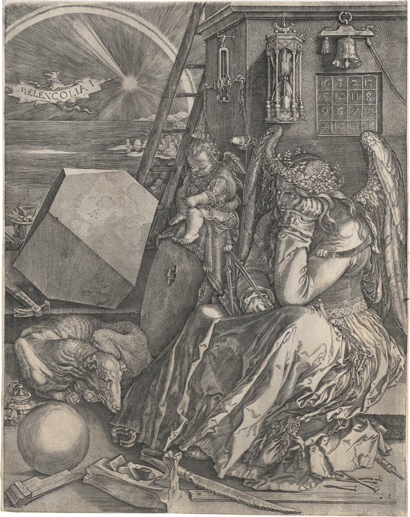 Lot 5672, Auction  127, Wierix, Johannes, Die Melancholie (Melencolia I.)