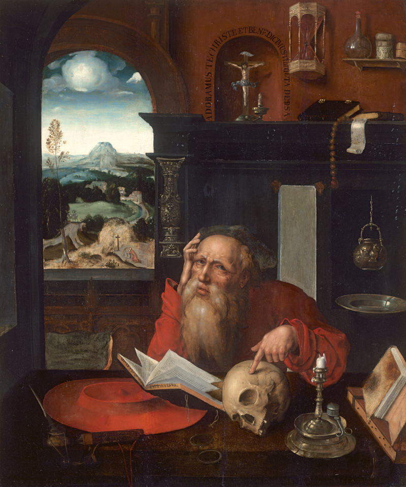 Lot 6002, Auction 127, Cleve, Joos van - Nachfolge, Der hl. Hieronymus im Gehäuse