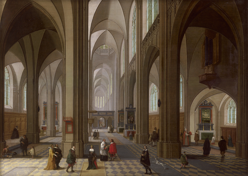 Lot 6007, Auction 127, Neefs II, Pieter, Innnenansicht einer gotischen Kathedrale