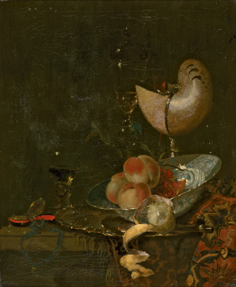 Lot 6022, Auction  127, Kalf, Willem - In der Art, Prunkstillleben mit Nautiluspokal, Römer und Früchten