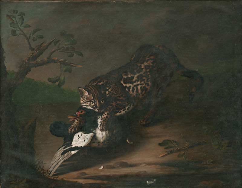 Lot 6024, Auction 127, Grooth, Johann Friedrich von, Tierstück mit Ozelot und Ente