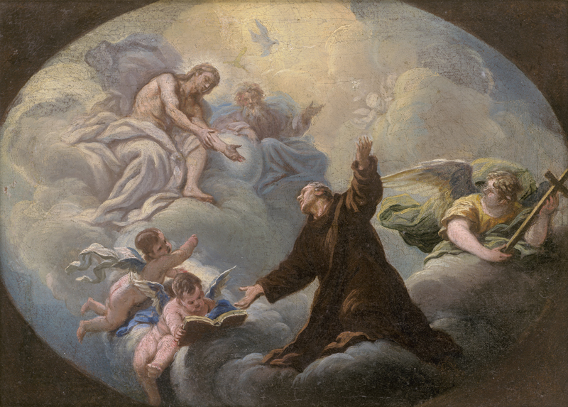 Lot 6031, Auction  127, Venezianisch, 18. Jh. Bozzetto für die Apotheose eines Heiligen