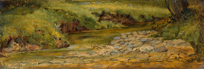 Lot 6110, Auction  127, Körber, Hugo, Bachlauf bei Gotzing in Oberbayern