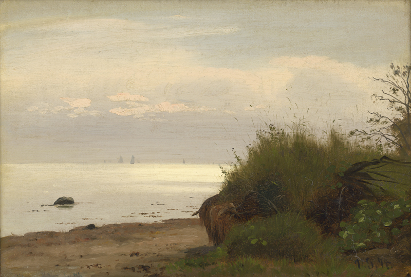 Lot 6124, Auction 127, Groth, Georg Vilhelm Arnold, Strandpartie an der dänischen Ostseeküste