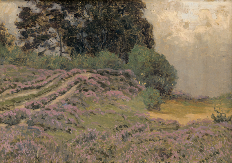Lot 6131, Auction  127, Bruck, Albrecht, Blühende Heide bei Schierhorn in der Nordheide