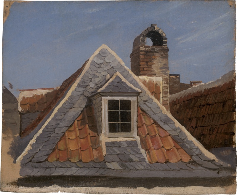 Lot 6137, Auction  127, Achenbach, Andreas, Dächer in Katwijk