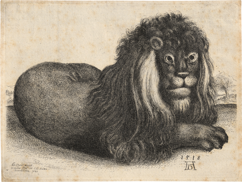 Lot 6358, Auction  127, Hollar, Wenzel, Liegender Löwe