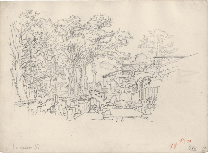 Lot 6419, Auction 127, Berg, Albert, Friedhof in Nagasaki auf Kyushu in Japan