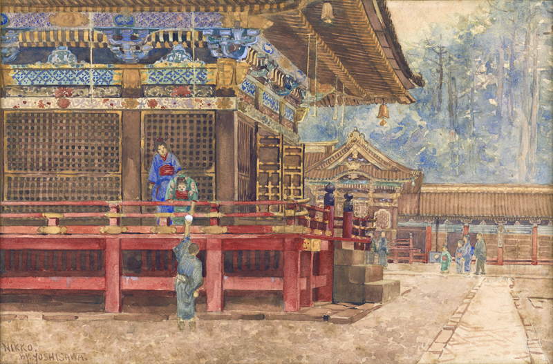 Lot 6420, Auction  127, Japanisch, 1900. Zwei Ansichten des Toshogu-Schreins in Nikko