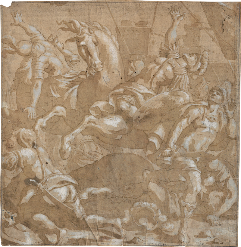 Lot 6511, Auction  127, Genuesisch, 17. Jh. . Bekehrung des Paulus