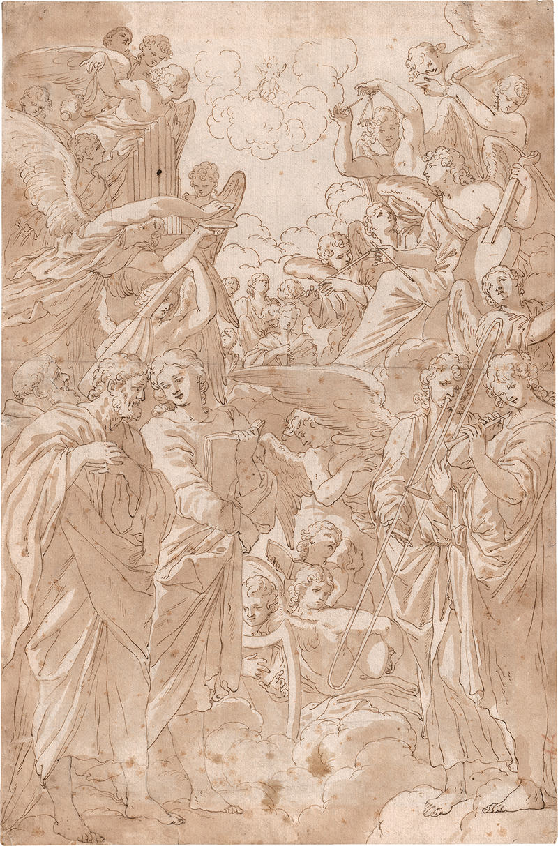 Lot 6514, Auction 127, Italienisch, Ende 17. Jh. Engelskonzert