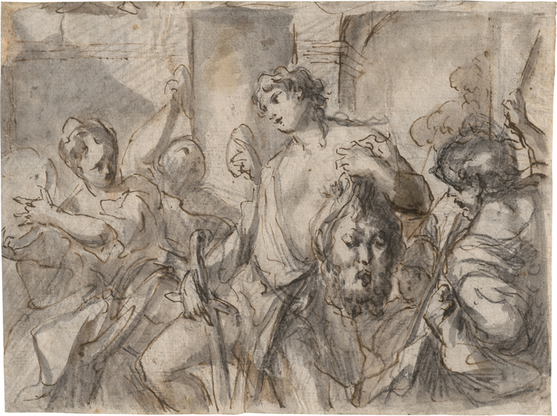 Lot 6546, Auction  127, Oberitalienisch, 18. Jh. David mit dem Haupt des Goliath