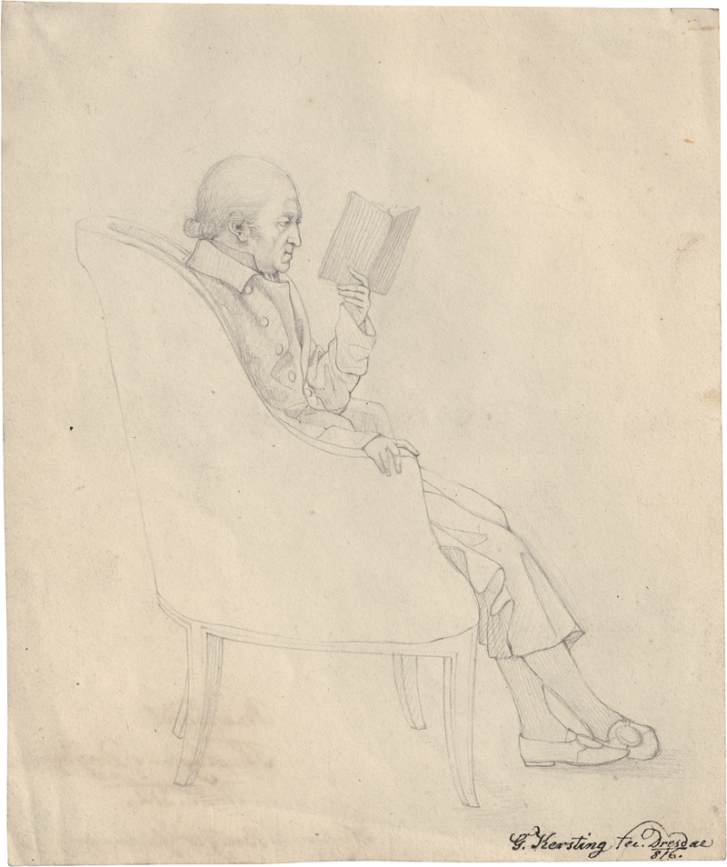 Lot 6622, Auction  127, Kersting, Georg Friedrich, Bildnis des Dresdener Theologen Franz Volkmar Reinhard im Lehnstuhl, lesend