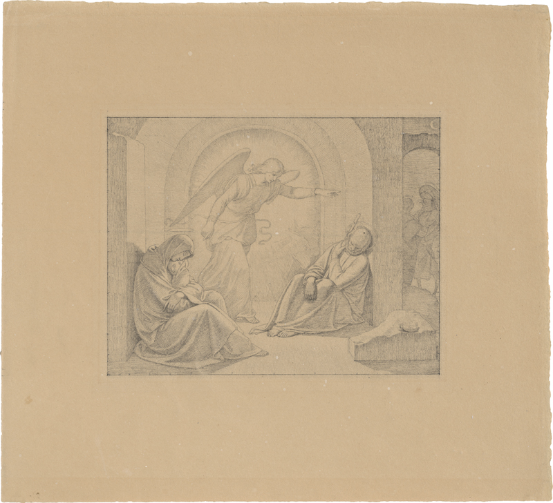 Lot 6624, Auction  127, Overbeck, Friedrich, Der Engel erscheint Joseph im Traum