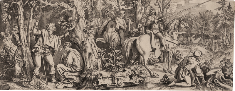 Lot 6627, Auction  127, Schwind, Moritz von - zugeschrieben, Der Taufritt Friedrichs des Freidigen nach Tannenberg 