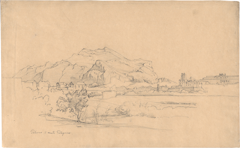 Lot 6658, Auction  127, Pose, Eduard Wilhelm, Blick auf den Monte Pellegrino bei Palermo