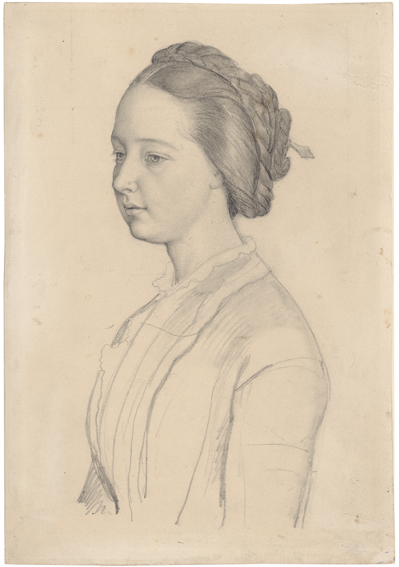 Lot 6693, Auction  127, Wasmann, Friedrich, Portrait einer jungen Frau mit Flechtfrisur
