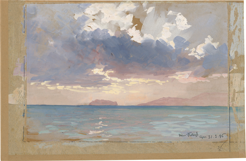 Lot 6706, Auction  127, Deutsch, 1896. Wolkenstimmung über Capri