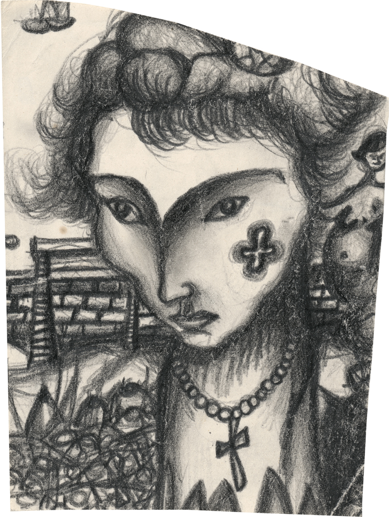 Lot 6927, Auction  127, Rainer, Arnulf, Damenbildnis, Brustbild mit Halskette und Kreuz