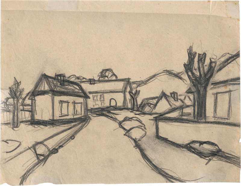 Lot 6930, Auction 127, Rainer, Arnulf, Dorfansicht, Straßenflucht