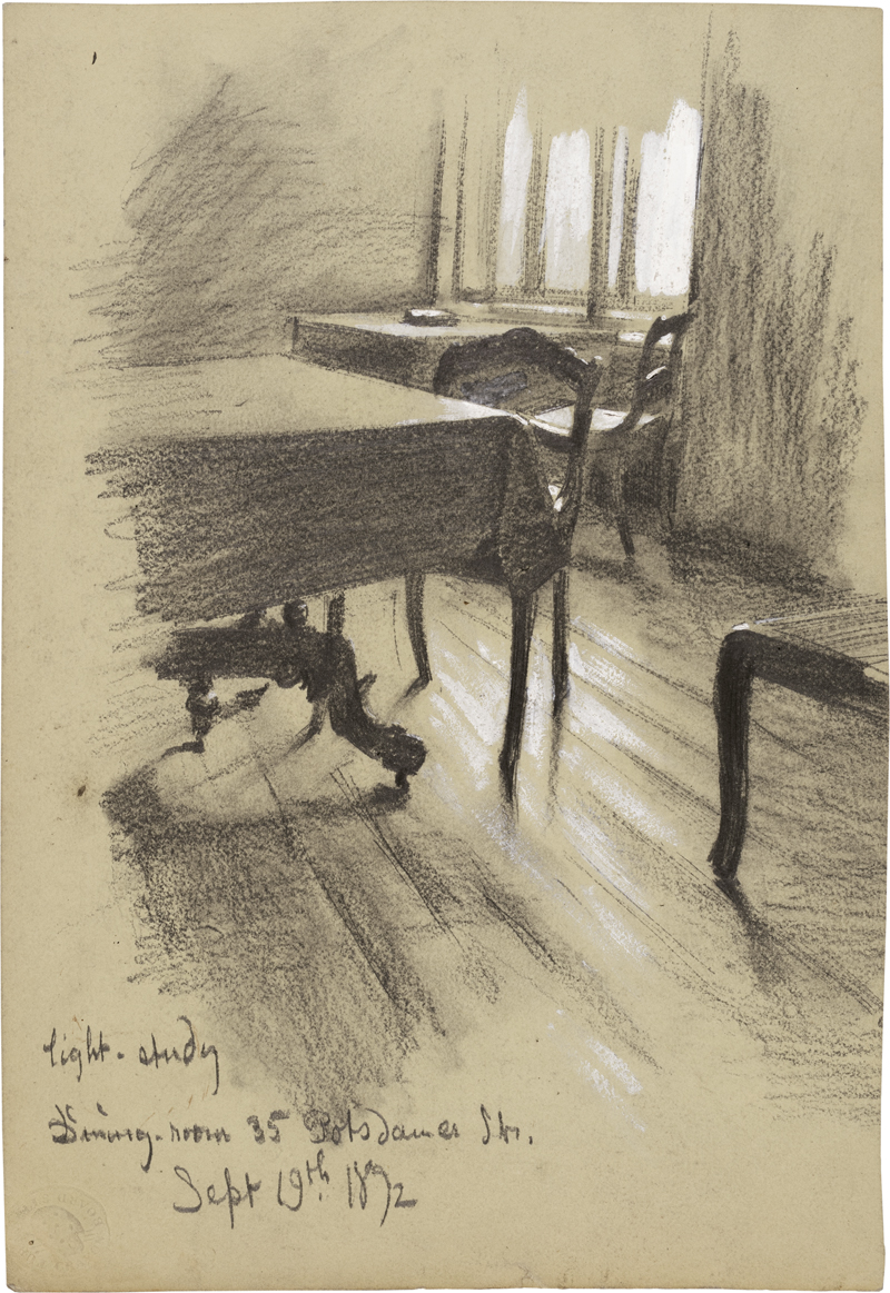 Lot 7000, Auction  127, Feininger, Lyonel, Light-Study Dining Room 35 Potsdamer Strasse