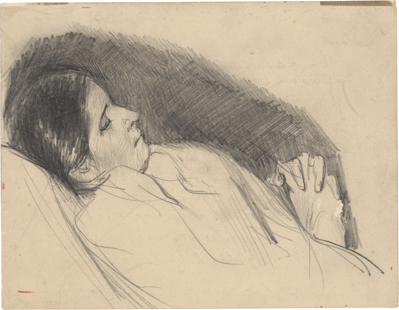 Lot 7004, Auction  127, Liebermann, Max, Martha Liebermann, schlafend