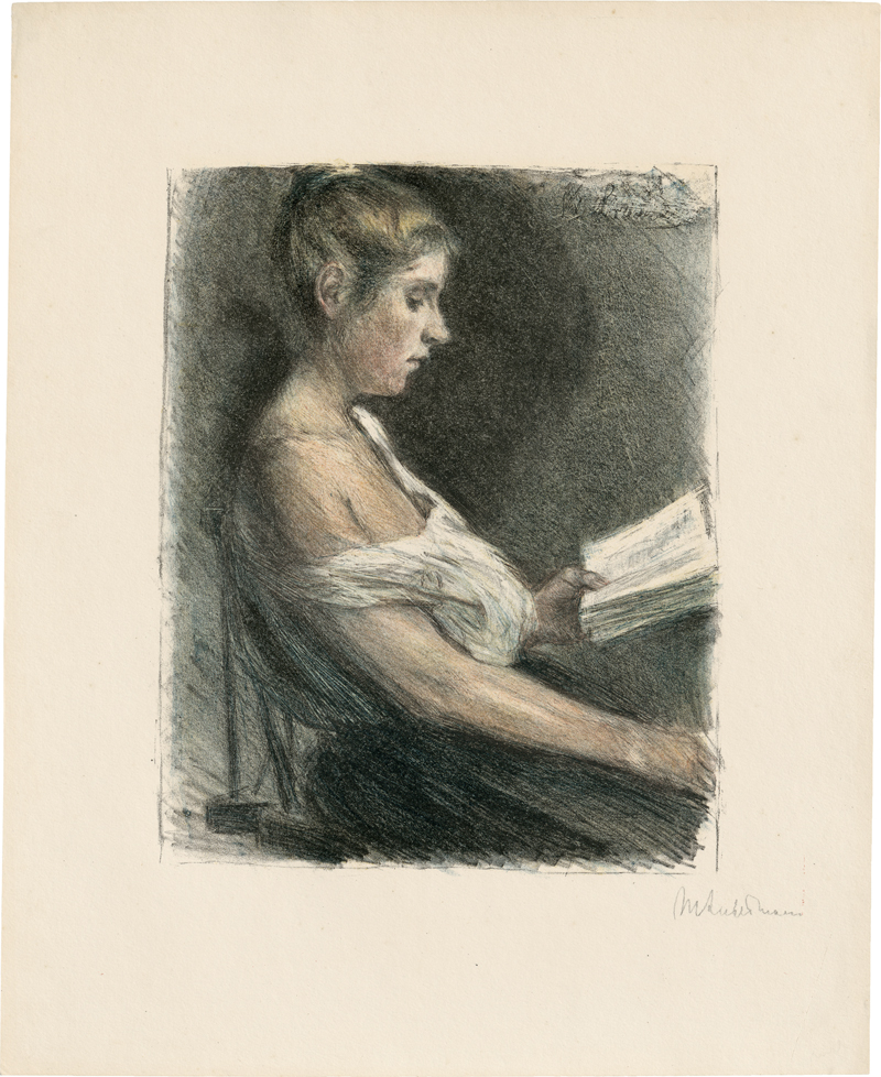Lot 7006, Auction  127, Liebermann, Max, Lesendes Mädchen