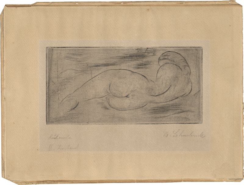 Lot 7024, Auction  127, Lehmbruck, Wilhelm, Ruhende (vom Rücken)