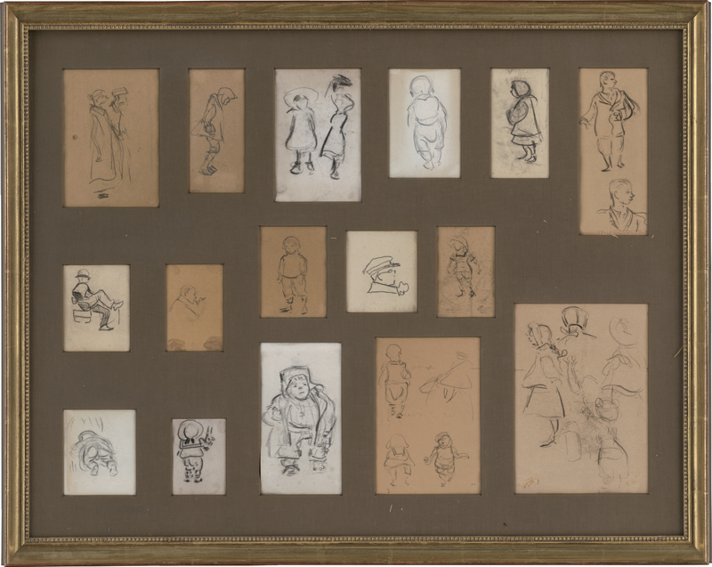Lot 7041, Auction  127, Zille, Heinrich, 16 Figurenstudien